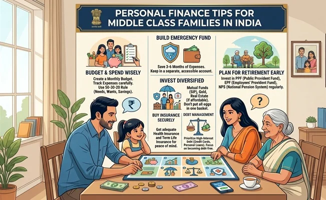 Personal Finance Tips for Middle Class Families in India